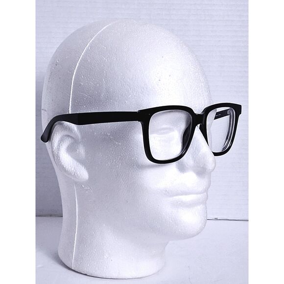 Firmoo Piano Black C1 S574 53-19-149 Full Rim Square Eyeglasses Frames - Picture 15 of 15